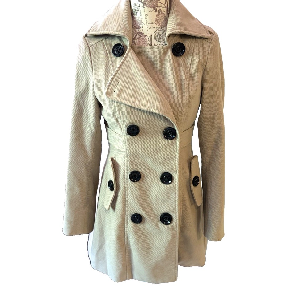 Laetitia Jacket Beige Solid Open Front Coat Jacke… - image 4